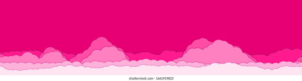 Abstract Color Clouds Sky Generative Art background illustration