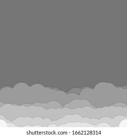 Abstract Color Clouds Sky Generative Art background illustration