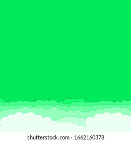 Ilustración de fondo de las nubes de color del cielo de arte generativo