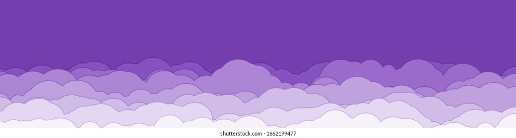 Abstract Color Clouds Sky Generative Art background illustration