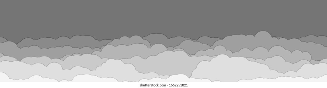 Abstract Color Clouds Sky Generative Art background illustration