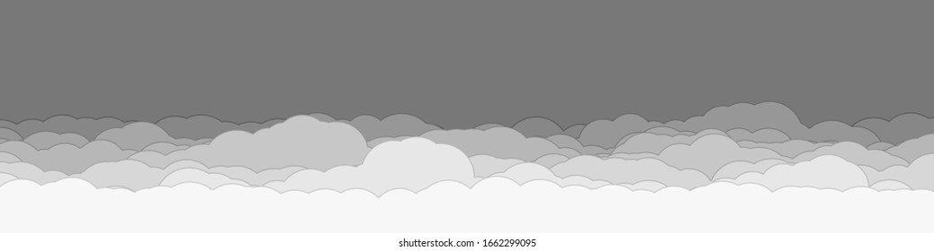 Abstract Color Clouds Sky Generative Art background illustration
