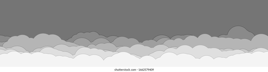 Abstract Color Clouds Sky Generative Art background illustration