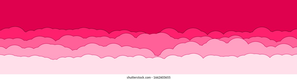 Abstract Color Clouds Sky Generative Art background illustration
