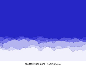 Abstrakte Farben Wolken Himmel Generative Art Hintergrund Illustration