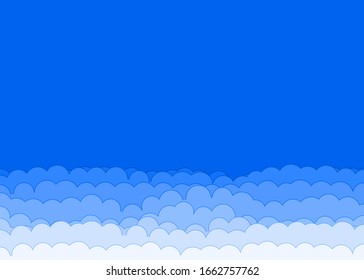 Abstract Color Clouds Sky Generative Art background illustration
