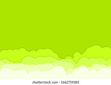 Abstract Color Clouds Sky Generative Art background illustration