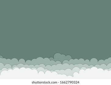 Abstract Color Clouds Sky Generative Art background illustration