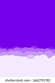 Abstract Color Clouds Sky Generative Art background illustration