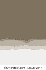 Abstract Color Clouds Sky Generative Art background illustration