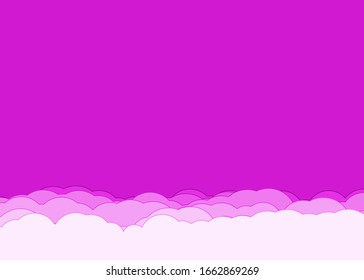 Abstract Color Clouds Sky Generative Art background illustration