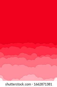 Abstract Color Clouds Sky Generative Art background illustration