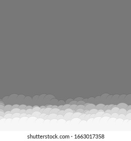 Abstract Color Clouds Sky Generative Art background illustration