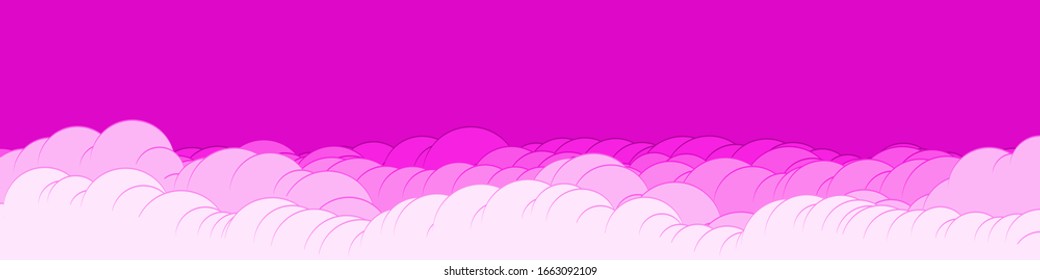 Abstract Color Clouds Sky Generative Art background illustration