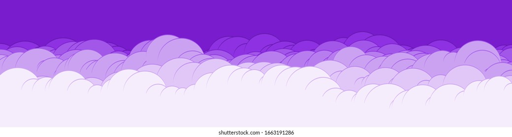 Abstract Color Clouds Sky Generative Art background illustration