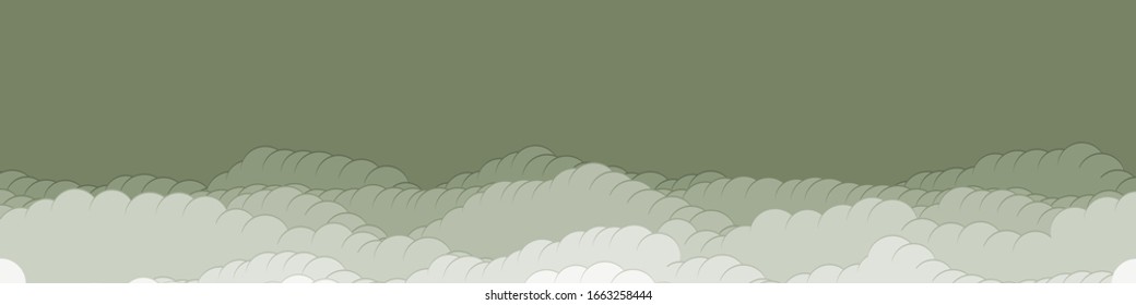 Ilustración de fondo de las nubes de color del cielo de arte generativo