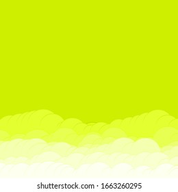 Abstract Color Clouds Sky Generative Art background illustration