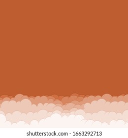 Abstract Color Clouds Sky Generative Art background illustration