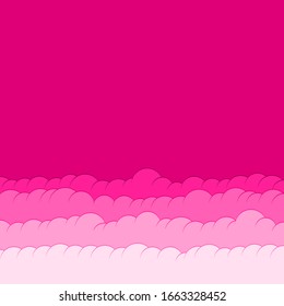 Ilustración de fondo de las nubes de color del cielo de arte generativo