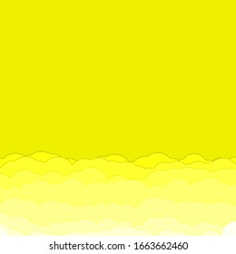 Abstract Color Clouds Sky Generative Art background illustration