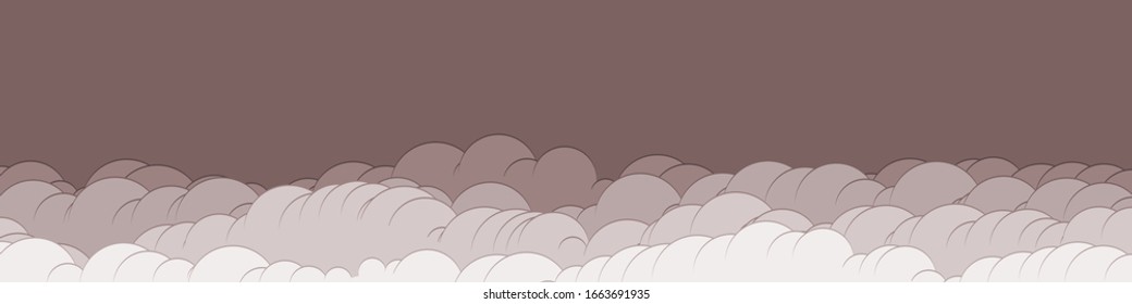 Abstract Color Clouds Sky Generative Art background illustration