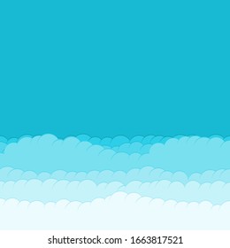 Abstract Color Clouds Sky Generative Art background illustration