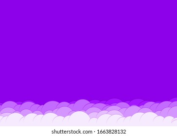 Abstract Color Clouds Sky Generative Art background illustration