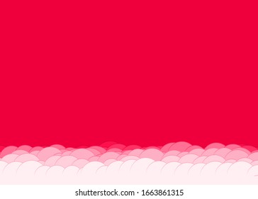 Abstract Color Clouds Sky Generative Art background illustration