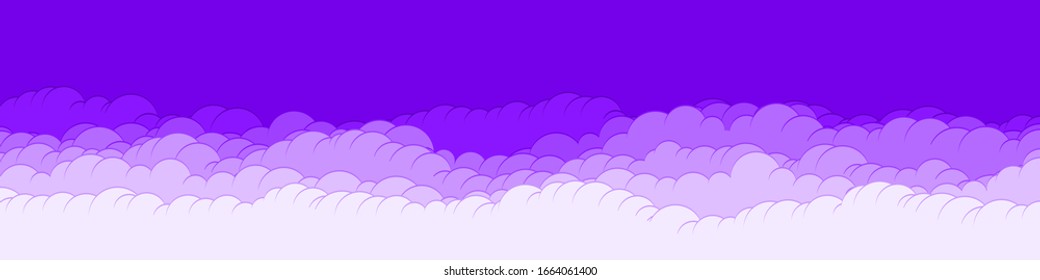 Abstract Color Clouds Sky Generative Art background illustration