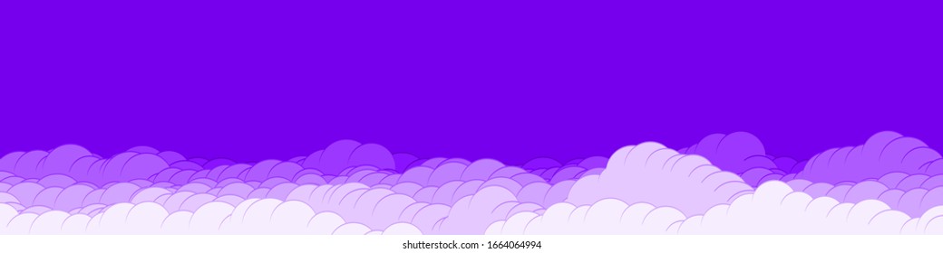 Abstract Color Clouds Sky Generative Art background illustration