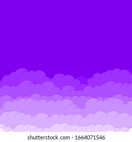 Abstract Color Clouds Sky Generative Art background illustration