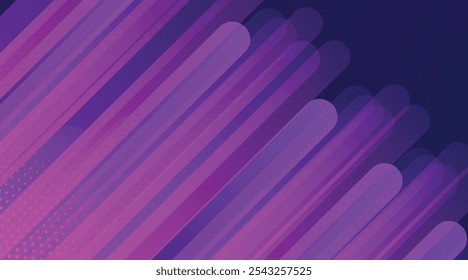 Abstract color combination purple and pink background. Long circle with overlay