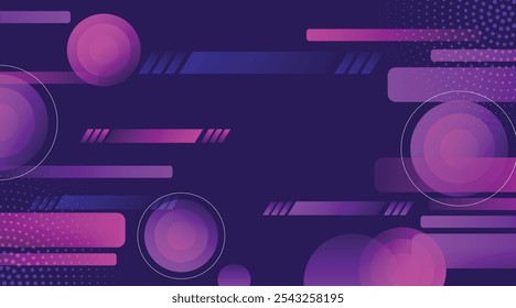 Abstract color combination purple and pink background. Shape circle with gradient background