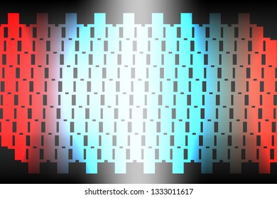 Abstract, color composition of the colored, geometric shapes on a gradient background. Vector image.