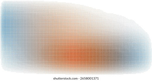 Composición de color Abstractas con patrón de punto de semitono en tonos degradados