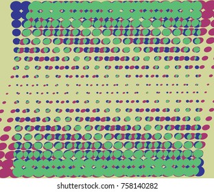 Abstract color composition, made in the style of halftone