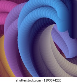 Abstract color cover. Abstract gradient background. Wave blend pattern. Fluid shapes composition. Futuristic design posters. Eps10 vector.