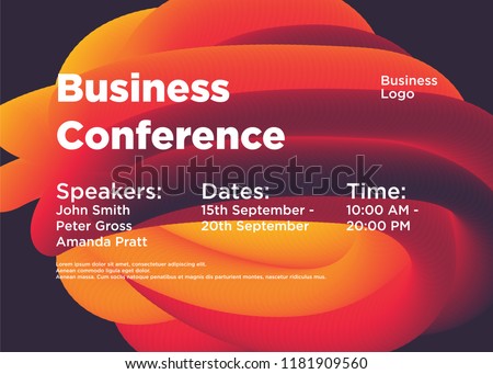 Abstract color cover. Abstract gradient background. Wave blend pattern. Fluid shapes composition. Futuristic design posters. Business conference template. 