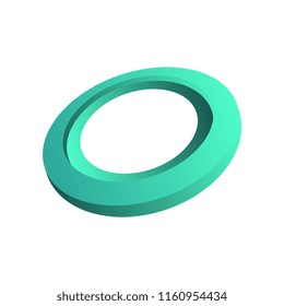 Abstract color creative round geometric shape, template for poster, banner, cover, placard, flyer vector Illustration on a white background