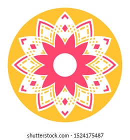 Abstract color decorative element for design.
