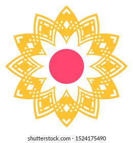 Abstract color decorative element for design.