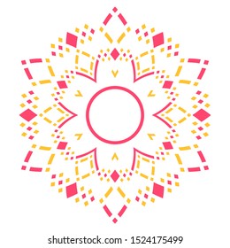 Abstract color decorative element for design.