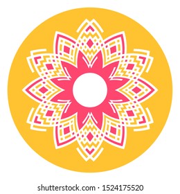 Abstract color decorative element for design.