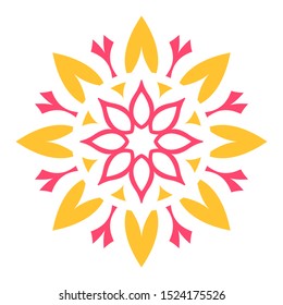 Abstract color decorative element for design.