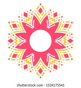 Abstract color decorative element for design.