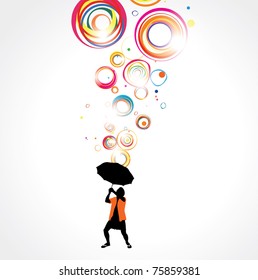 Abstract color design