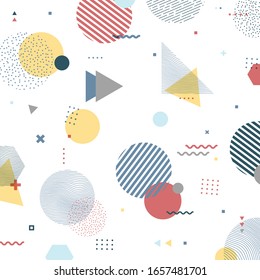 Abstract color design of geometric elements pattern background. Decorate for ad, poster, artwork, template design, print, cover. illustration vector eps10