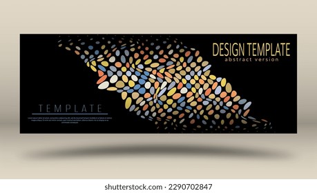 Abstract color design template for background, cover, screensaver, website and creative idea. Layout for interior design, corporate style and decorative creativity. Flat style