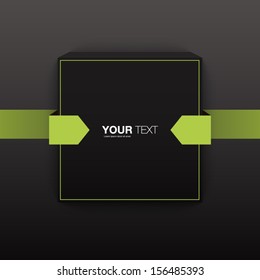 Abstract color design vector text box