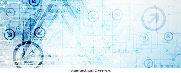 Abstract color digital communication technology background.
